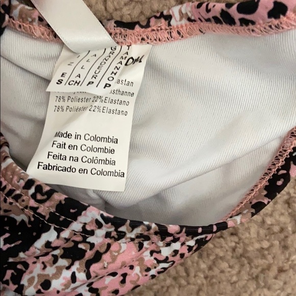 Yandy Swim Yandy Pink Black Snake Skin Bathing Suit Bnwt Sm Poshmark